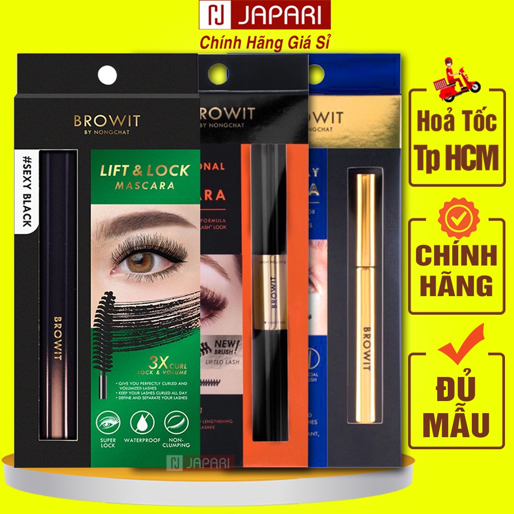Mascara Nongchat Browit Thái Lan Chính Hãng Masscara Chuốt Mi Nongchat 2 Đầu Chống Nước Lâu
