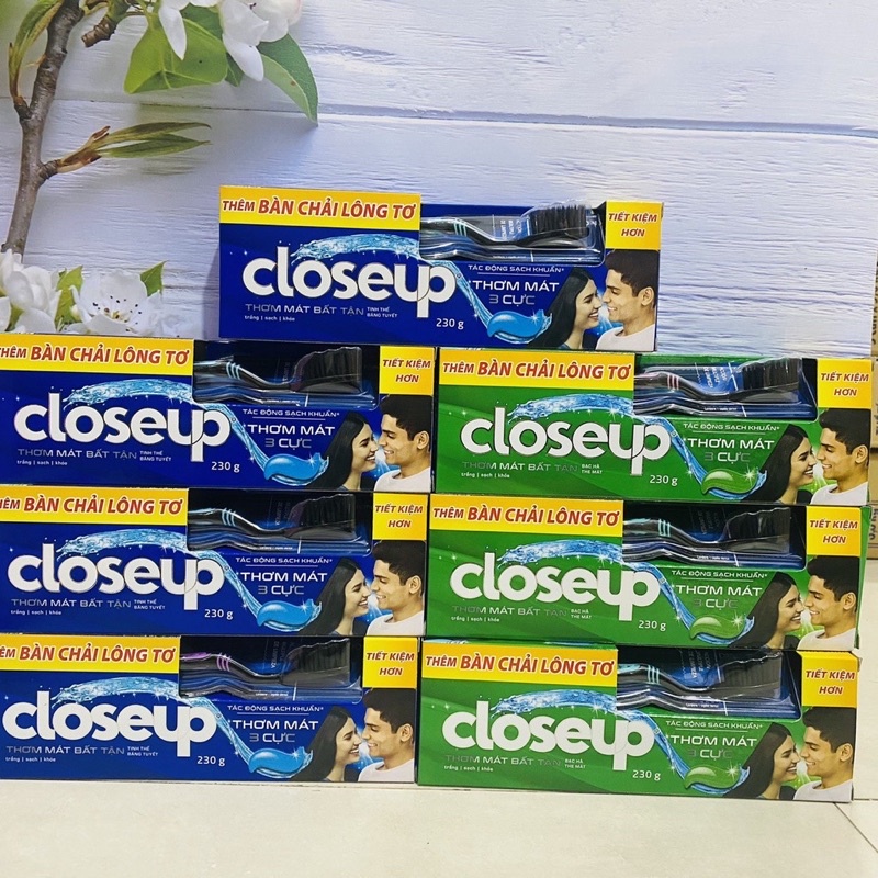 Kem đánh răng Closeup  thơm mát bất tận 230g tặng