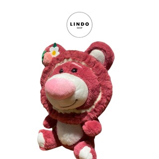 Bờm tóc - Băng đô Gấu Dâu LINDO xinh xắn, dễ thương, Bờm tóc bằng lông nhung mềm mại