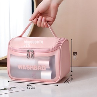 Túi WASHBAG thế hệ mới , dạng hộp , có nắp khóa đựng mỹ phẩm sang trọng và tiện lợi