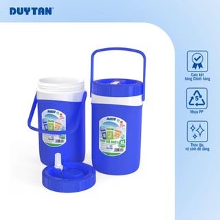 Bình Giữ Nhiệt 3lít, có vòi DUY TÂN nhựa PP, bình đá mini giữ lạnh đến 12 giờ, nắp có ron chống rỉ nước