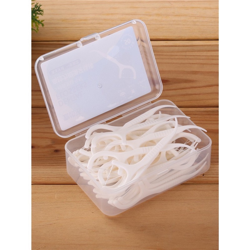 3 Hộp Tăm chỉ nha khoa tiệt trùng hộp 50 cây , Tăm Chỉ Nha Khoa Hộp 50 Cái, Vệ sinh răng miệng chân nướu chuyên dụng