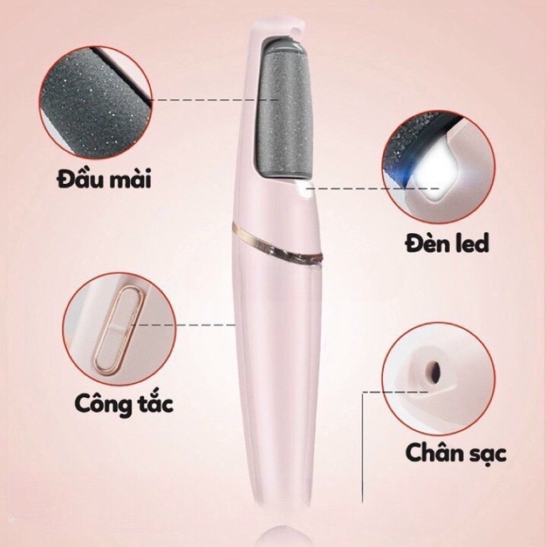 Máy chà gót chân chạy điện Chuyên Dụng Không Gây Tiếng Ồn tẩy Tế Bào Chết tại nhà dùng cho tiệm nail