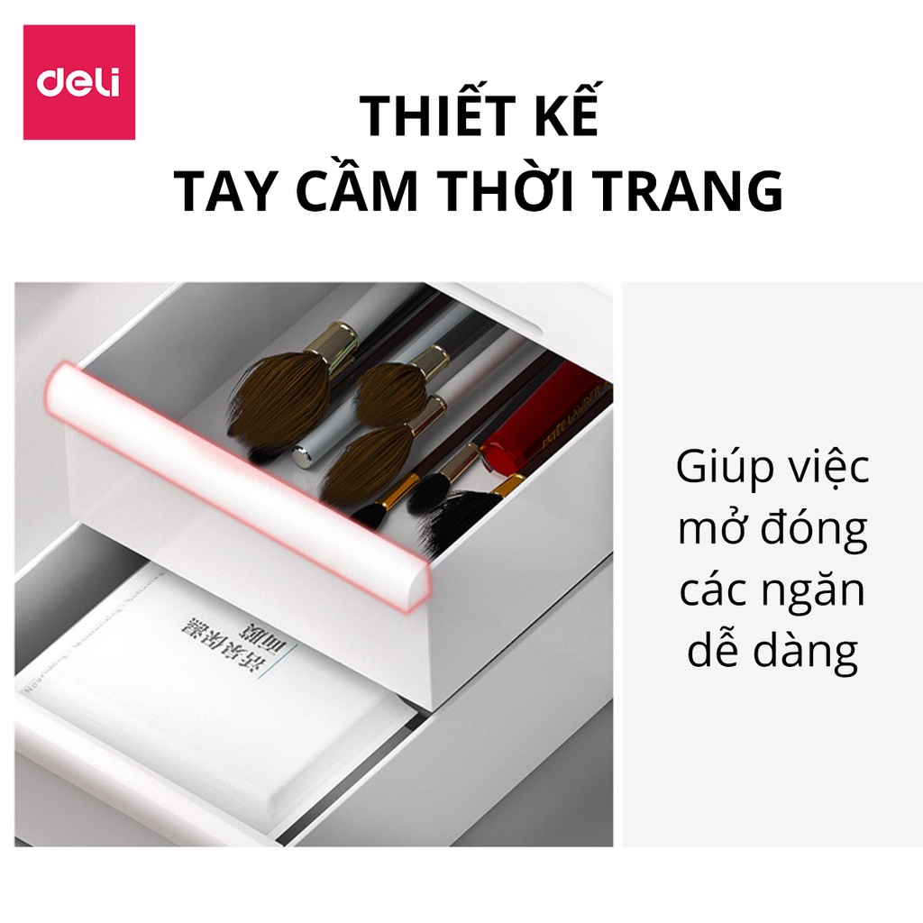 Kệ Đựng Mỹ Phẩm Nhựa Dày Nhiều Tầng Để Bàn Deli, Khay Đựng Đồ Trang Điểm Đa Năng Có Hộp Ngăn Kéo Tiện Lợi