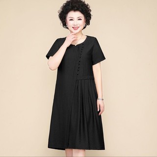 Đầm [Váy] trung niên suông dáng dài cho mẹ, cho bà cao cấp dự tiệc, đi làm, đi chơi, có big size [ẢNH THẬT+VIDEO]