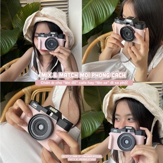 [Tặng thẻ nhớ] Máy Chụp Hình Retro 48MP Quay phim 4K UltraHD  - giả lập màu phim, quay video slow-mo, tích hợp wifi