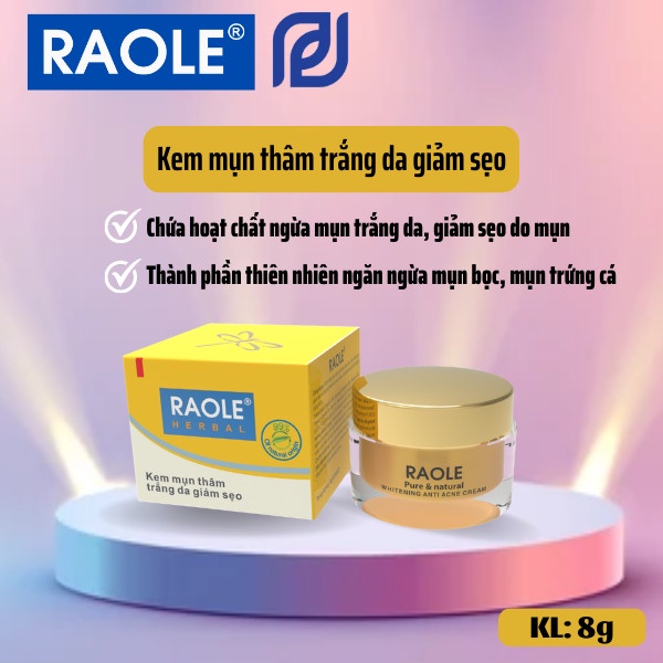 Kem Mụn thâm trắng da giảm sẹo RAOLE Kem mụn Raole chính hãng kem Raole