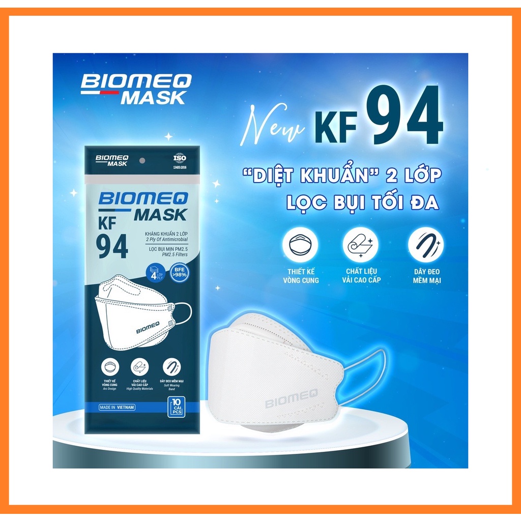 Khẩu trang y tế 4 lớp BIOMEQ MASK KF94 | Shopee Việt Nam