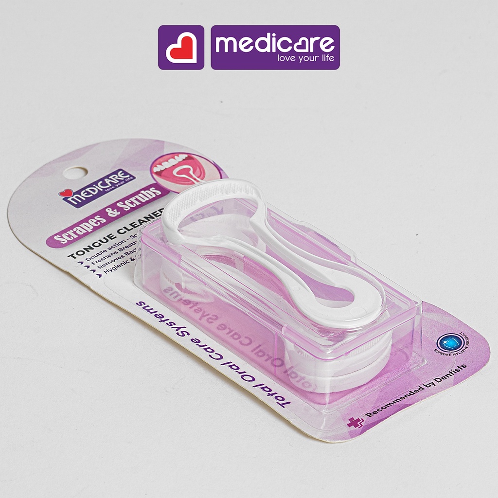 Dụng cụ cạo lưỡi MEDiCARE vỉ 5 cây