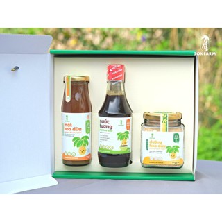 Nước Tương Mật Hoa Dừa Sokfarm 200ml/ 500ml/1L - Xanhsam Natural & Organic