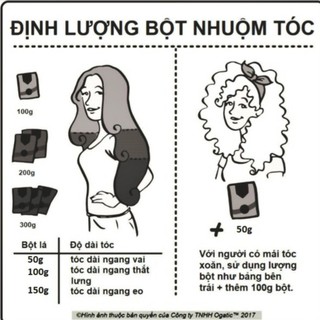 Bột Nhuộm Tóc Ogatic Phủ Bạc Hiệu Quả, An Toàn Cho Da Đầu, Dưỡng Tóc Chắc Khoẻ