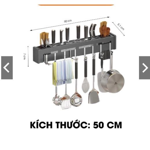 Giá cài dao dán tường - Kèm 2 dán nhựa siêu chắc - Hàng dày dặn 1mm - Sơn tĩnh điện 5 lớp -Không ưng hoàn tiền gấp đôi;