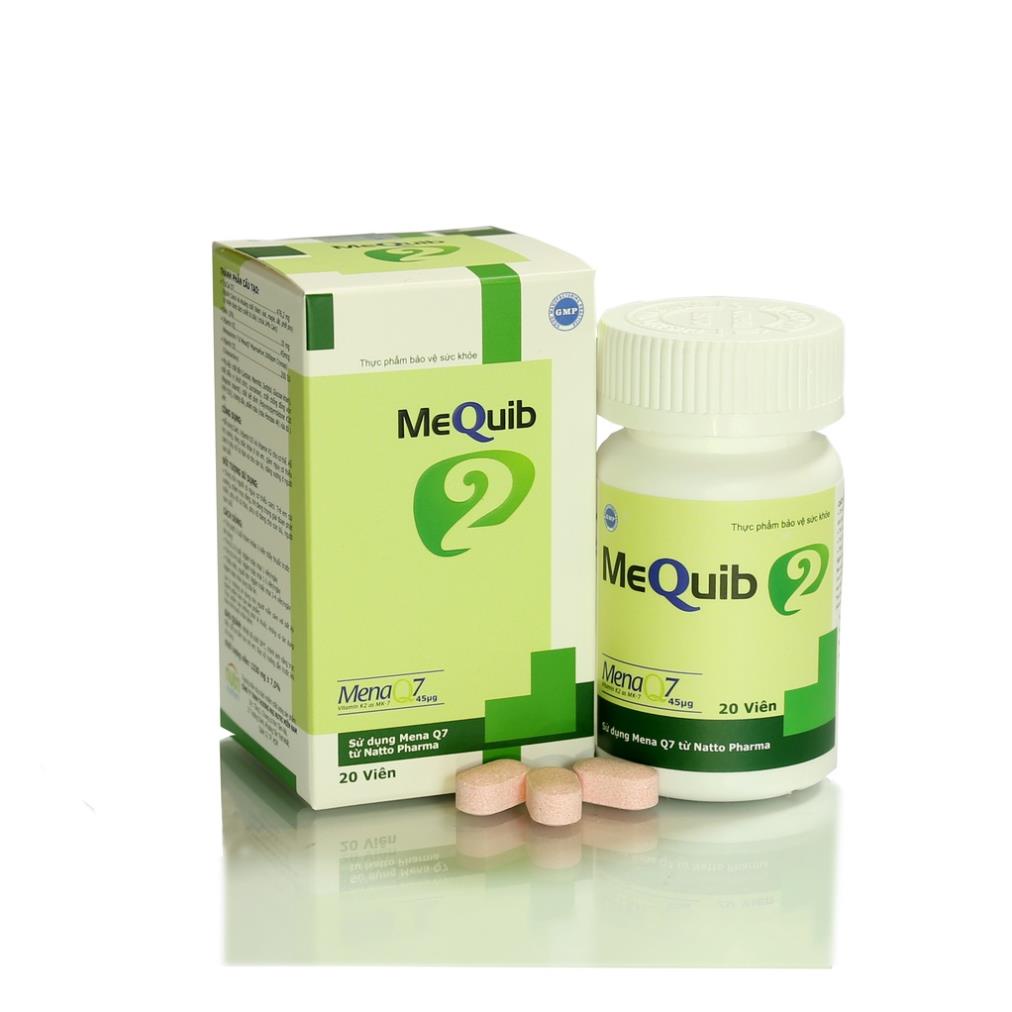 Viên ngậm Vitamin D3 K2 MK7 MenaQ7 và Canxi MEQUIB 2 - Giúp xương chắc ...