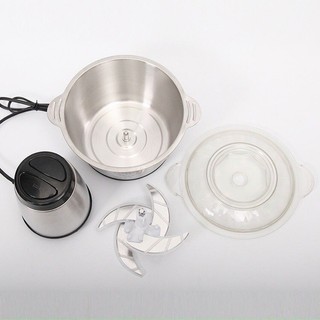 Máy Xay Thịt Công Suất 300W Cối Inox Dung Tích 2L Dao Xay 4 Lưỡi