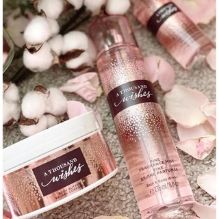 Xịt thơm toàn thân Bath and Body Works a thousand wishes hương thơm ngào ngạt chai 236ml