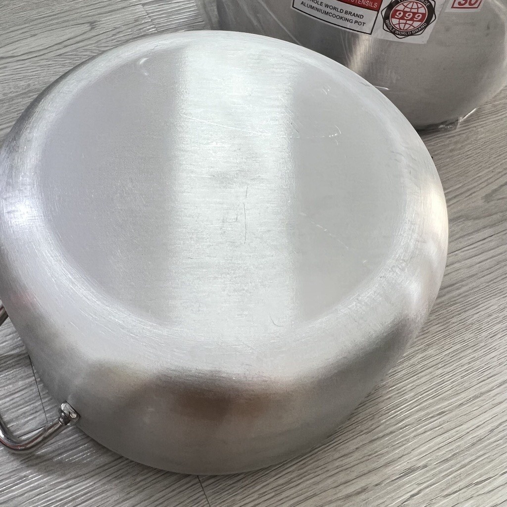 Nồi nhôm xi Cao CấpToàn Cầu, Thúy An kèm nắp  nhiều size dể sử dụng