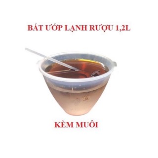 Bát ướp lạnh dung tích 1,2L tặng kèm gáo múc cao cấp