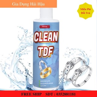 Nước Tẩy Trang Sức, Bạc Nữ Trang CLEAN TDF , Tẩy cặn canxi Làm Mới Trang Sức , đồ dùng inox sáng Bóng Hiệu Quả