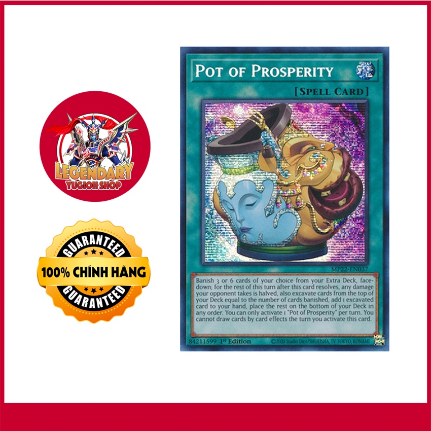 Yugioh Deck Yu-Gi-Oh! Pot Of Prosperity Card  BLVO-KR065 Super Rare Korean  Version, Near Mint Condition