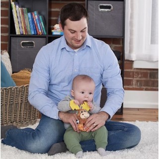 Lục Lạc Cầm Tay Kèm Gặm Nướu An Toàn Cho Bé - Lamaze Mortimer Moose Multicolor Rattle Multi