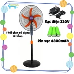 Quạt cây tích điện Sunisi FS40 sạc điện gia đình hoặc sạc qua tấm năng lượng mặt trời pin 4800mAh sử dụng 6-8h có điều k — ảnh 2