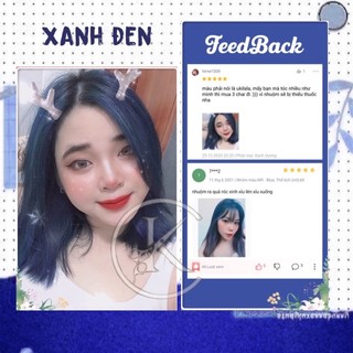 Thuốc Nhuộm Tóc Xanh Đen | Lên Từ Nền Nâu Không Tẩy 100mg - Khanh.color