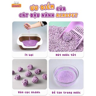 [Có video thật] Cát vệ sinh cho mèo -  ACROPET (100% ĐẬU PHỤ TỰ NHIÊN)