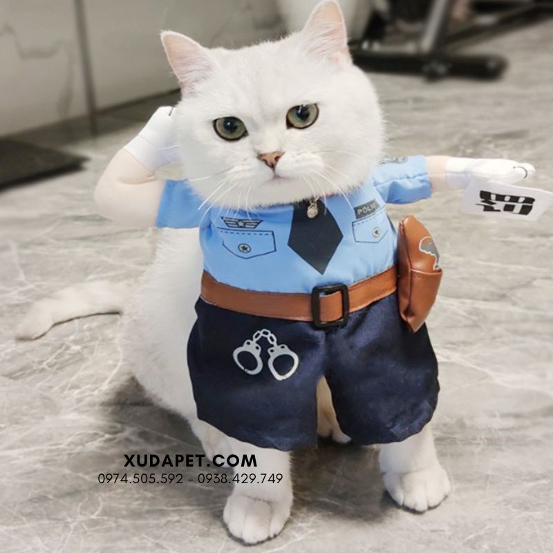 Áo Cosplay Cảnh Sát Trung Cho Chó Mèo - SP006019Jǐngchá | Shopee Việt Nam