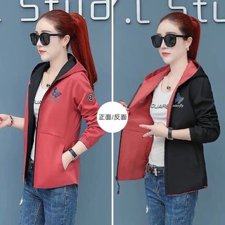 ÁO KHOÁC DÙ NỮ MẶC ĐƯỢC 2 MẶT HỌA TIẾT XINH XẮN - THỜI TRANG KME FASHION