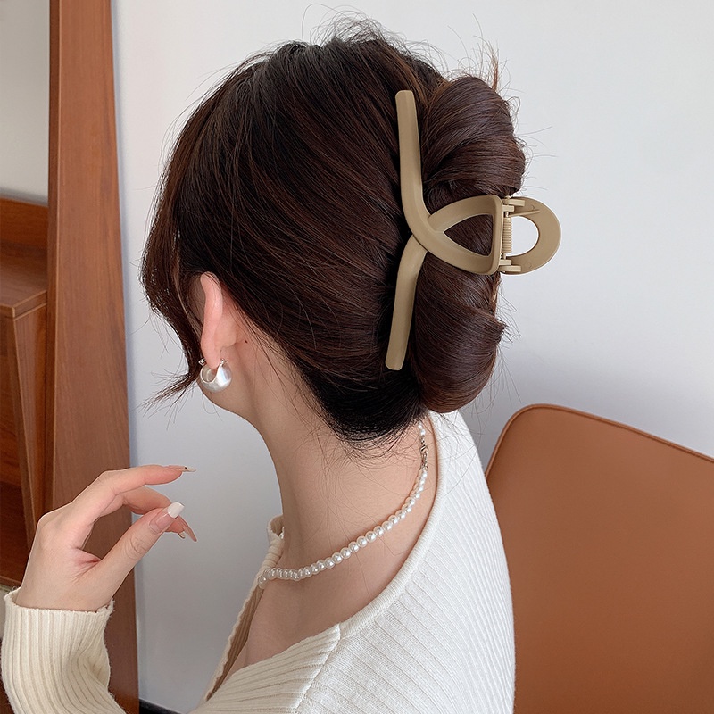 Kẹp Tóc Càng Cua Xoắn Nhám Cỡ Lớn Phong Cách Hàn Quốc Phụ Kiện Tóc Nữ Empoli