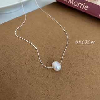 DREJEW Dây chuyền phối ngọc trai giả phong cách Hàn Quốc thanh lịch dành cho nữ