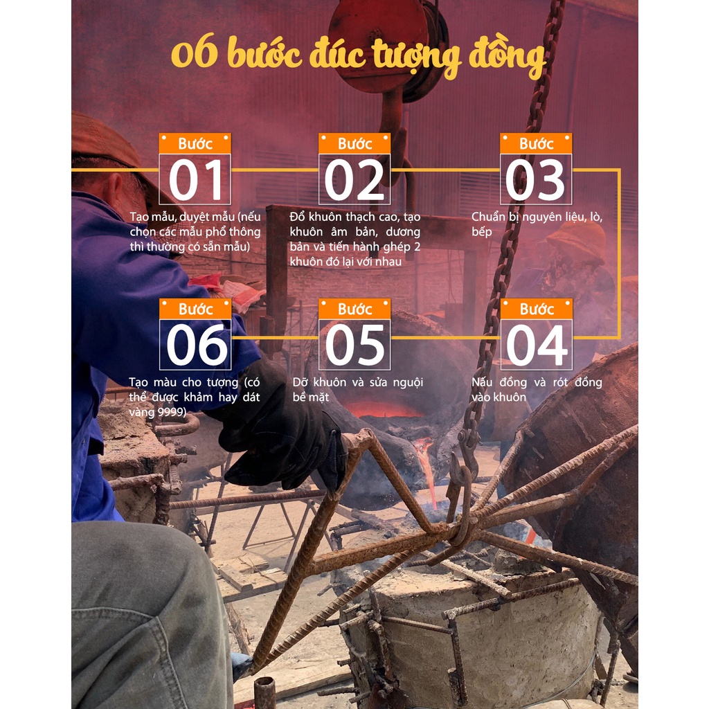 Tượng Bác Hồ Tượng Đồng Bác Ngồi Ghế Mây Đọc Báo Cao 42cm Dát V.àng