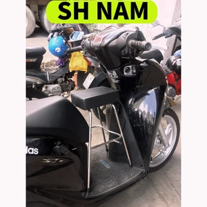 GHẾ ĐÔN GA INOX YÊN NỆM ĐEN ĐA NĂNG XE TAY GA