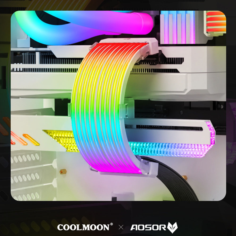 Cover Dây Nguồn RGB COOLMOON X AOSOR AL200 C200EX AL300 C260EX