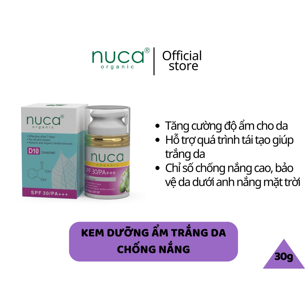 Kem NUCA Kem Dưỡng Ẩm Trắng Da Chống Nắng NUCA Kem dưỡng ẩm NUCA
