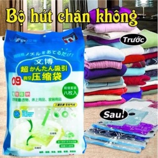 Bộ 8 túi hút trên không tặng kèm bơm tay