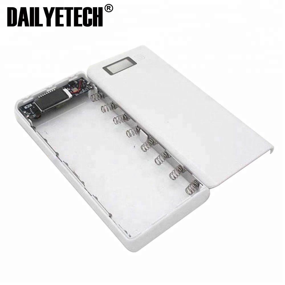 USB Power Bank Charger Case DIY Pack 8X 18650 Battery Case for Mobile