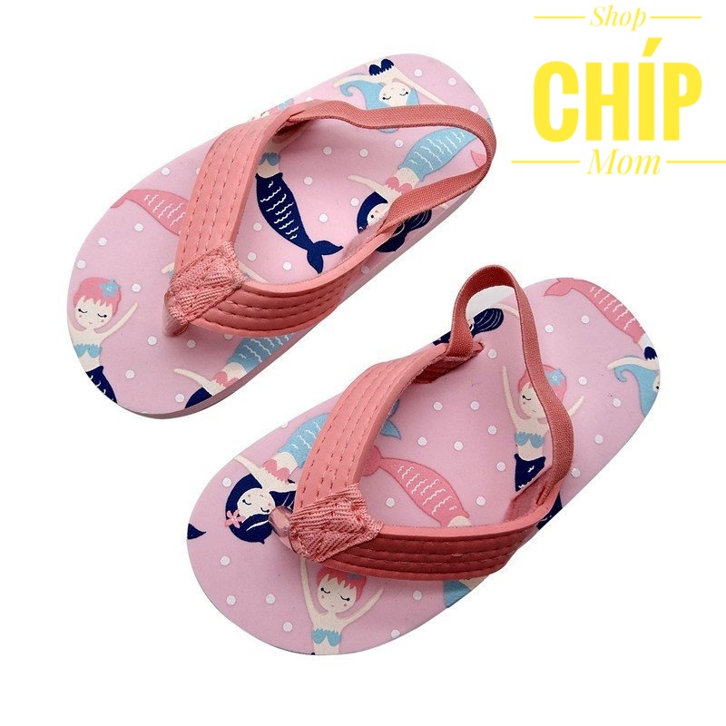 sandal bé trai dép tông cho bé có quai sau thun siêu nhẹ xỏ ngón siêu nhẹ chim tien cá cầu vồng khỉ KEP ( ảnh thật )