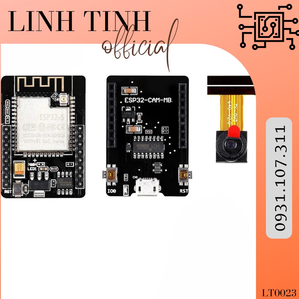 Module ESP32-CAM - Tích Hợp Thu Phát Wifi, Camera, Bluetooth | Shopee ...