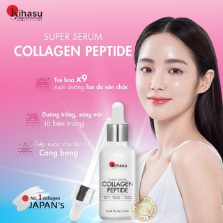 Serum Collagen Peptide Kihasu 6in1 Dưỡng Da Trắng Sáng, Hỗ Trợ Giảm Nhăn Da, Hỗ Trợ Giảm Mụn Đều Màu Da