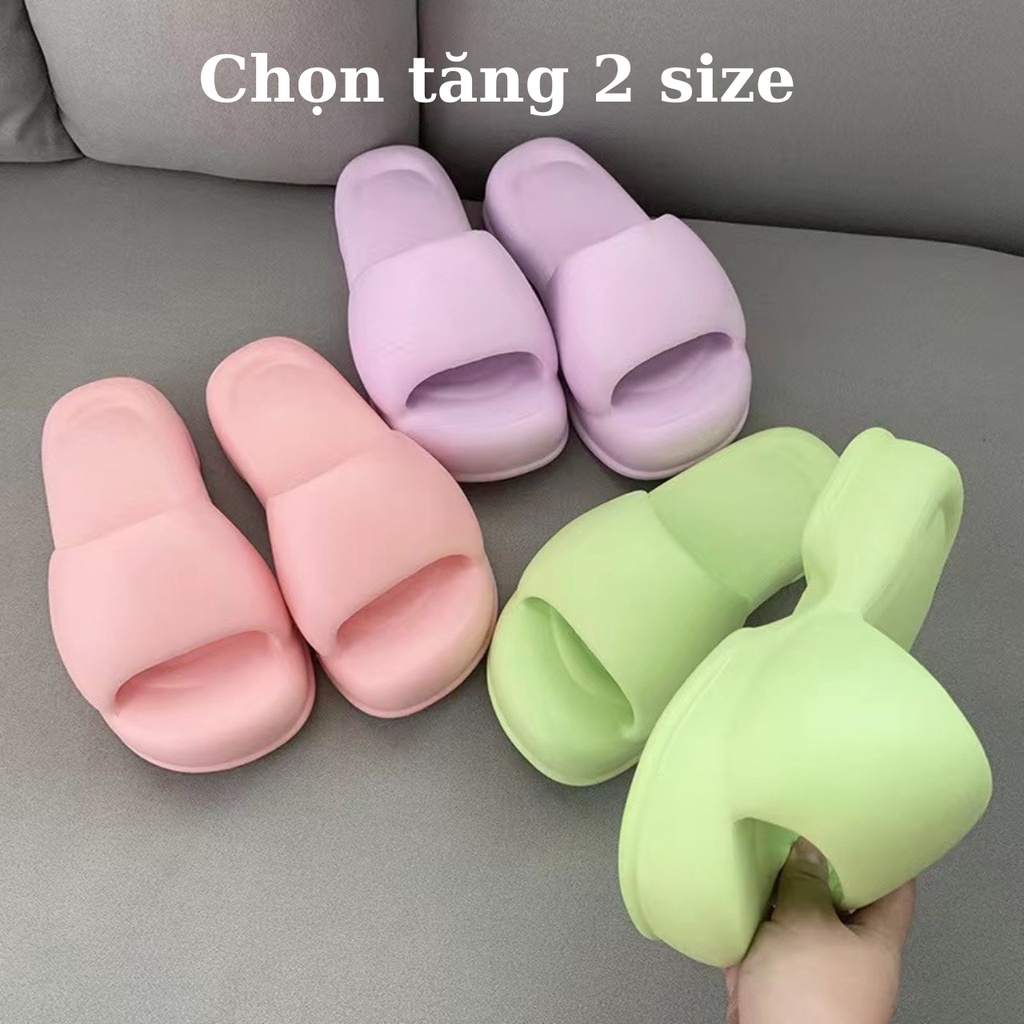 Dép cao gót EVA đế dày màu trơn