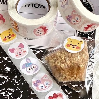 Cuộn Sticker Tròn Cute 500 Chấm Dễ Thương Anime Dán Sổ Tay Thank You Timo ST86