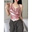 Klalien Áo Sát Nách Màu Trơn Nhám Đơn Giản Dễ Phối Đồ Phong Cách Đường Phố Mùa Hè Mát