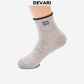 Tất vớ nam cổ thấp chất liệu cotton chống hôi chân thoáng mát dễ chịu DEVARI T3480