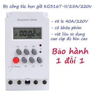Công tắc hẹn giờ Kg316 T-II/ 25A Timer bộ hẹn giờ tự động