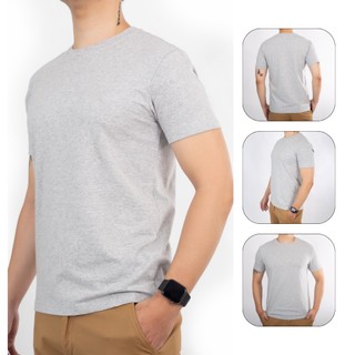 Áo Thun Nam trơn Tay Ngắn Basic 100% Cotton Đẹp Co Giãn, Dáng Suông  - AT01