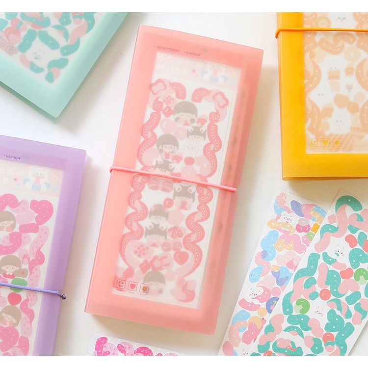 Bìa nhựa lưu trữ stickers/ cards/ strip tiện lợi Tẻn Tẻn/ sổ lưu trữ ...