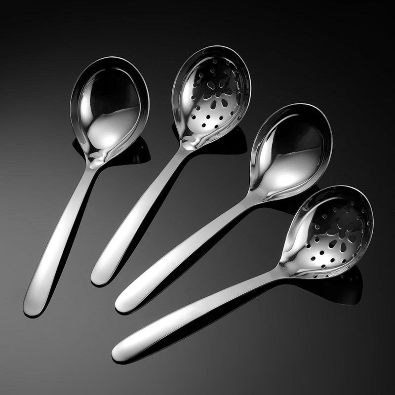 Muôi múc canh inox 18/10 (304)muôi lỗ kích thước 24.5cmx 7.5cm