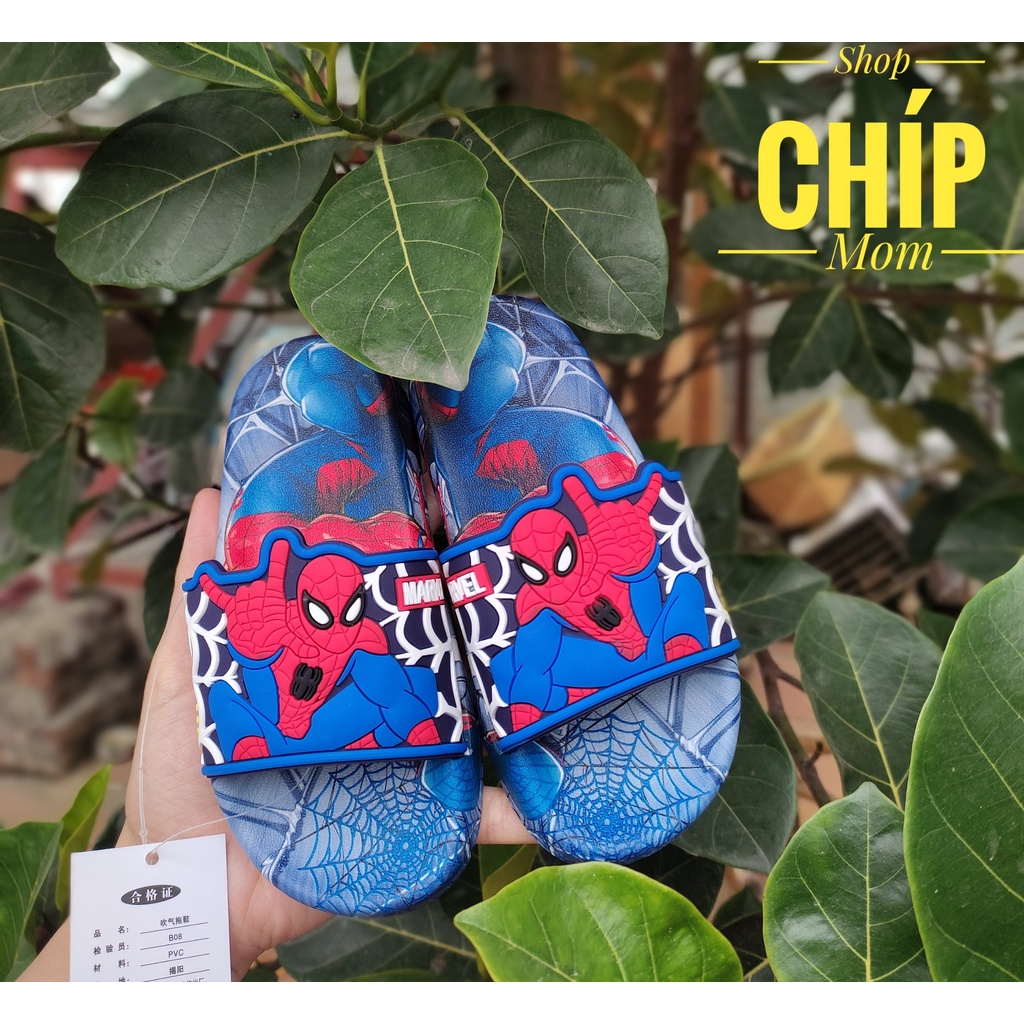 sandal bé trai dép lê cho bé gái siêu nhân người nhện siêu nhẹ đi mùa hè chống thấm nước 686 ( ảnh thật )