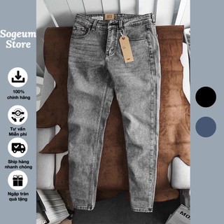 Quần bò jean nam màu xám tro skinny co giãn 4 chiều slimfit Avocado